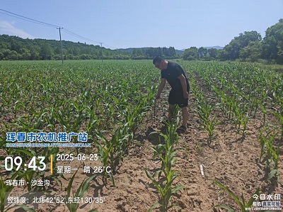 琿春市農(nóng)機(jī)推廣站開展農(nóng)機(jī)深松作業(yè)質(zhì)量檢查工作